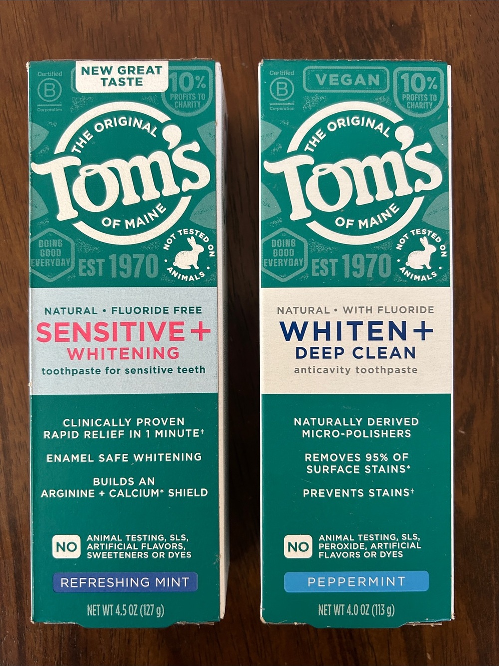 NWT TOM’S of MAINE toothpastes